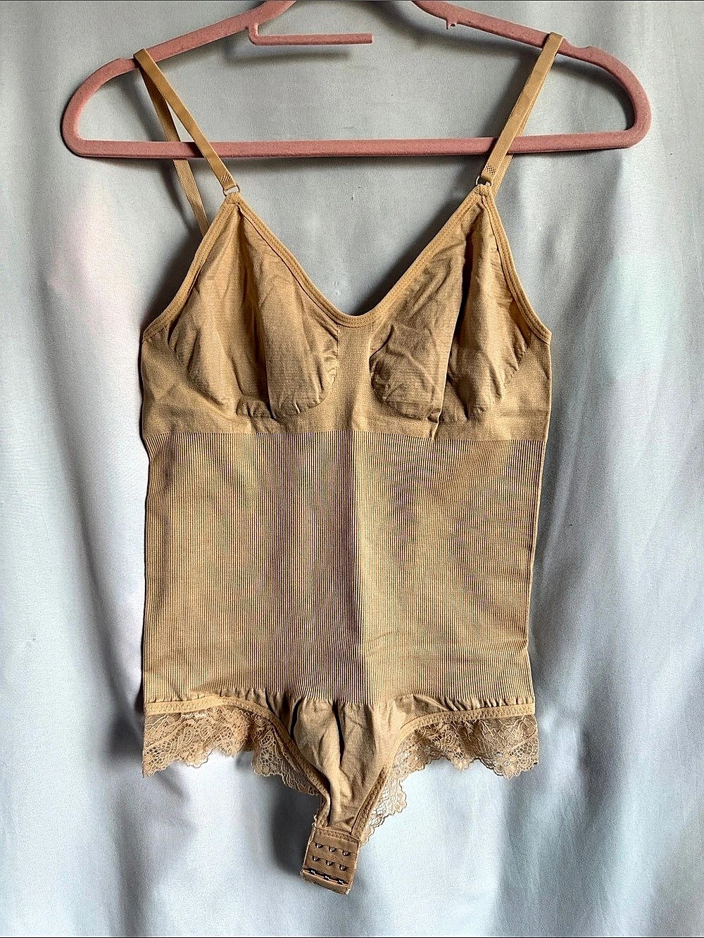 New Item Sure You Like Shapewear Bodysuit Lace Thong Bodysuit Size Large NWT
